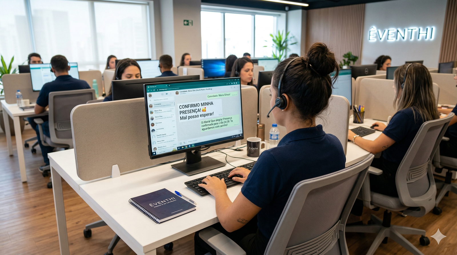 Atendimento e organização para convidados