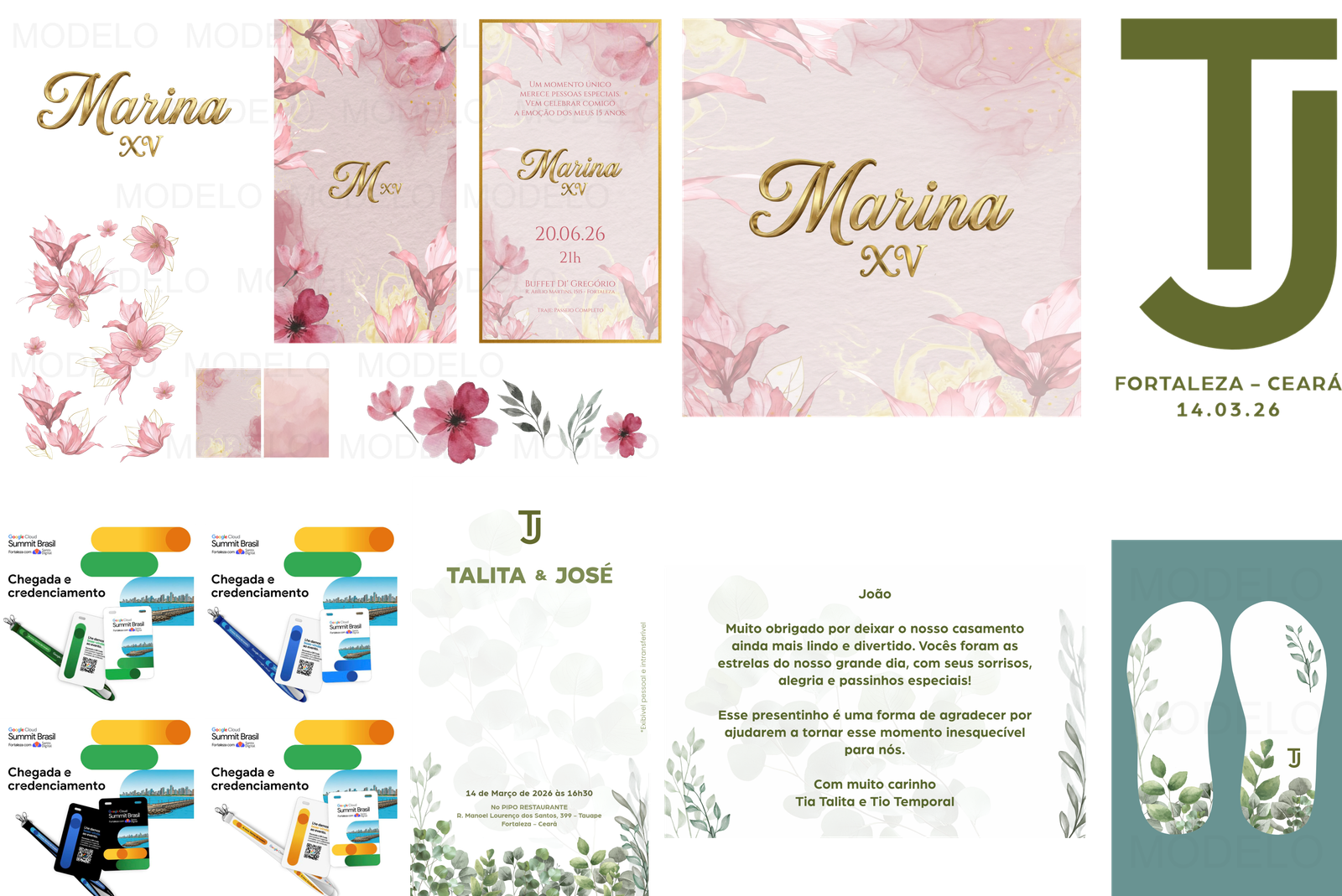 Materiais digitais para eventos